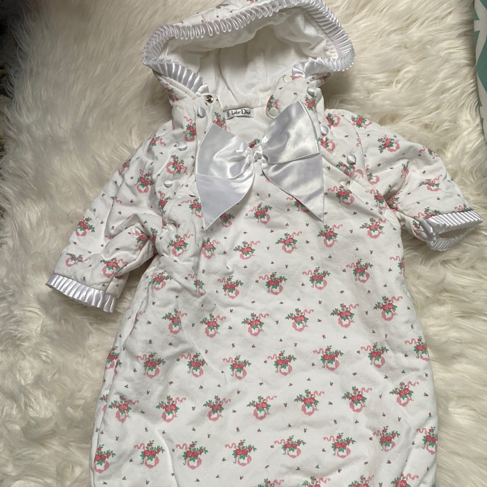 Dior baby winter bunting